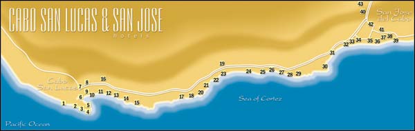 cabo san lucas and san jose hotels locations